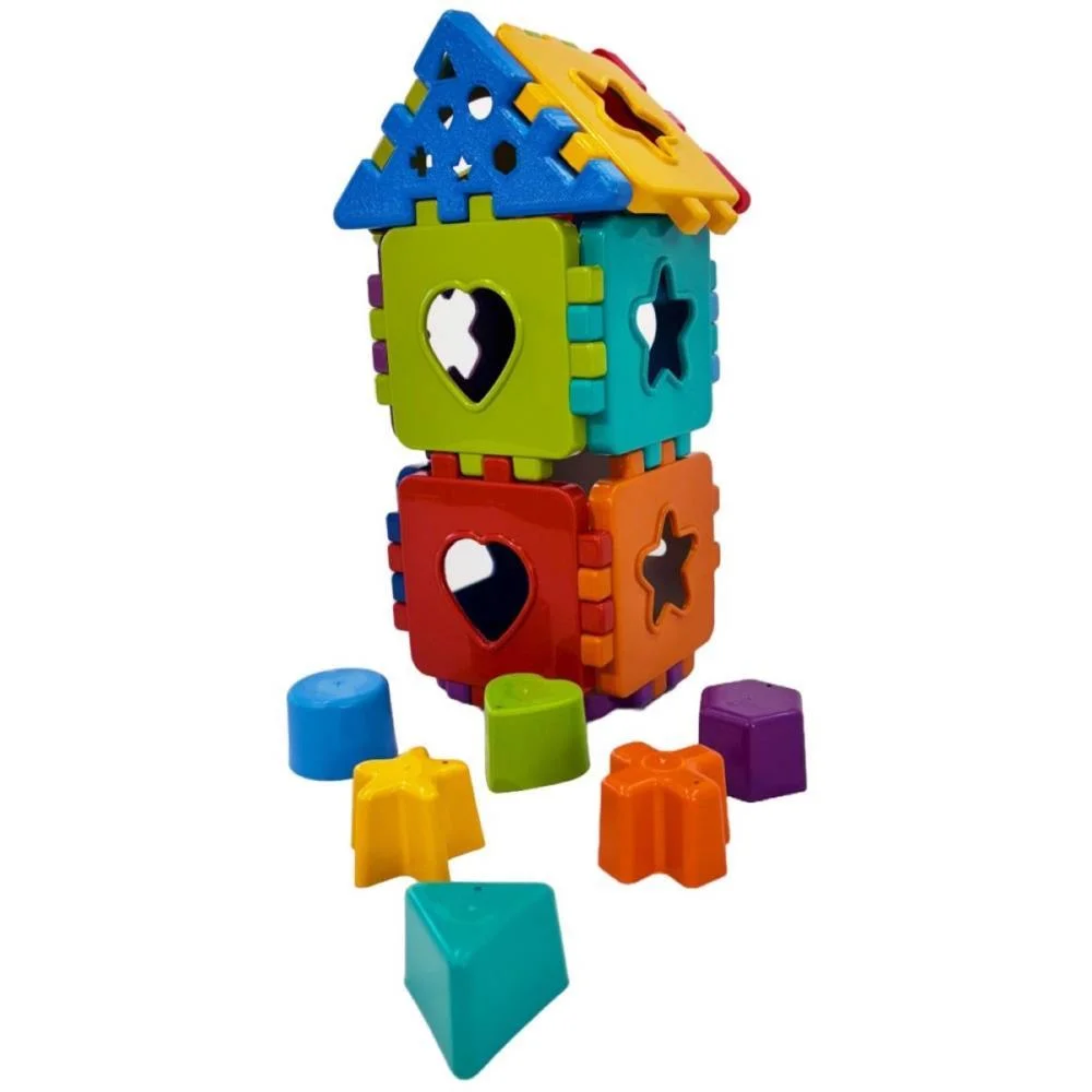 Brinquedo Educativo Torre Da Alegria Baby C/Blocos Kendy Brinquedos - imagem 3