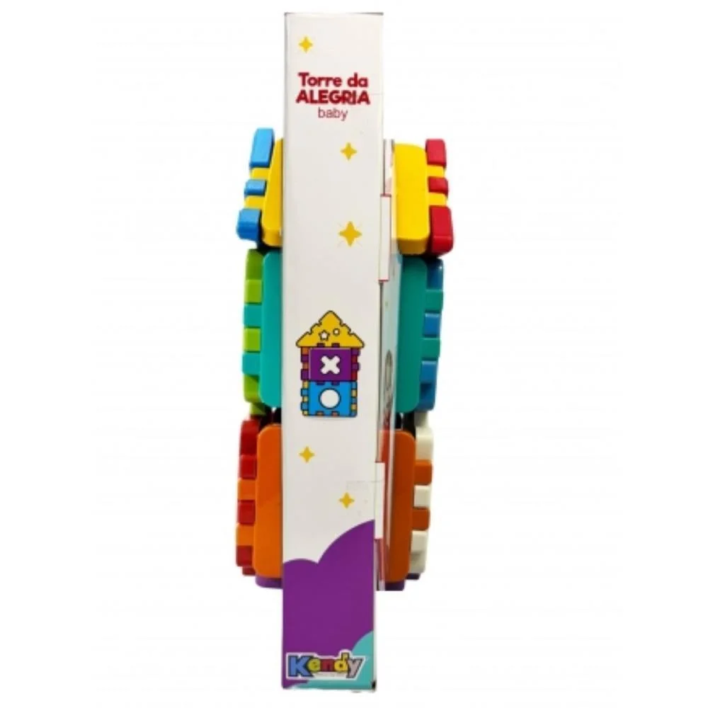 Brinquedo Educativo Torre Da Alegria Baby C/Blocos Kendy Brinquedos - imagem 5