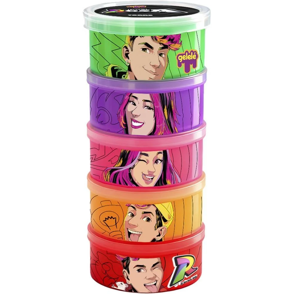 Slime Gelele Torre Dos Rosa 330G Doce Brinquedo C/ 12 Unidades - imagem 4