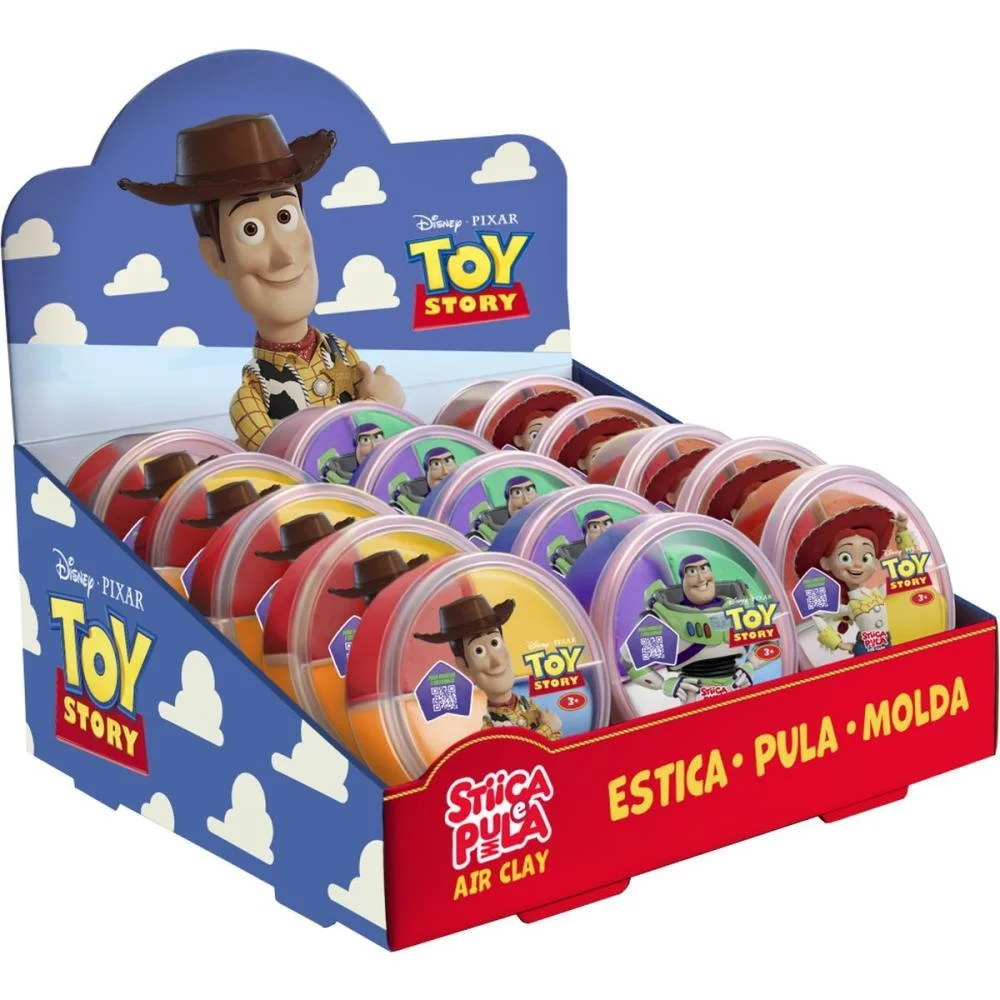 Massa Para Modelar Criativa Toy Story Stica E Pula 4Cores Doce Brinquedo C/ 15 Unidades - imagem 3