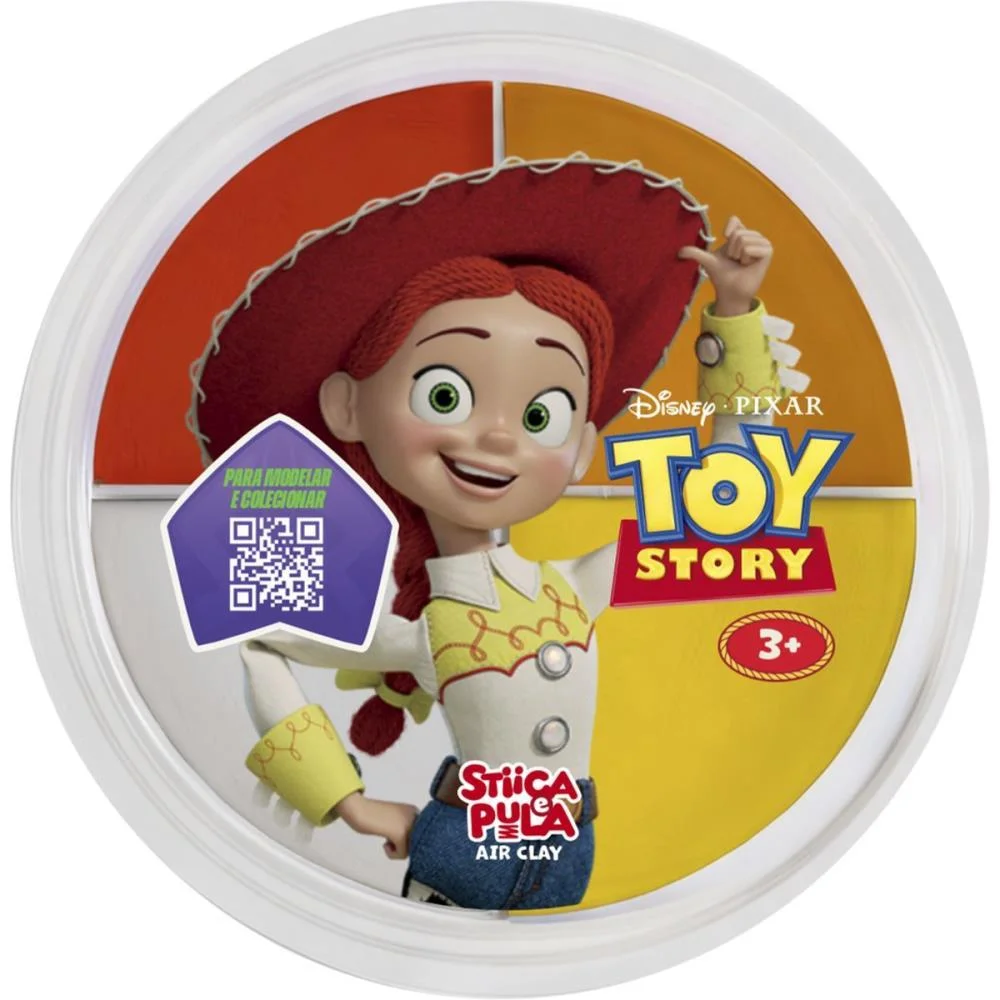 Massa Para Modelar Criativa Toy Story Stica E Pula 4Cores Doce Brinquedo C/ 15 Unidades - imagem 4