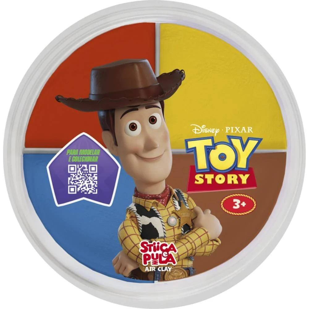 Massa Para Modelar Criativa Toy Story Stica E Pula 4Cores Doce Brinquedo C/ 15 Unidades - imagem 5