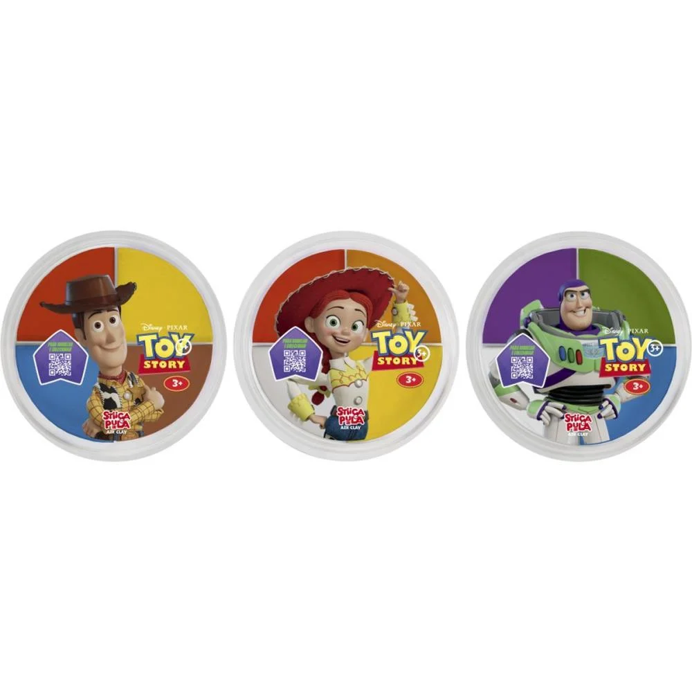 Massa Para Modelar Criativa Toy Story Stica E Pula 4Cores Doce Brinquedo C/ 15 Unidades - imagem 7