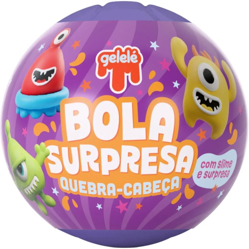 Slime Bola Surpresa Monstrinhos (S) Doce Brinquedo C/ 12 Unidades - imagem 6