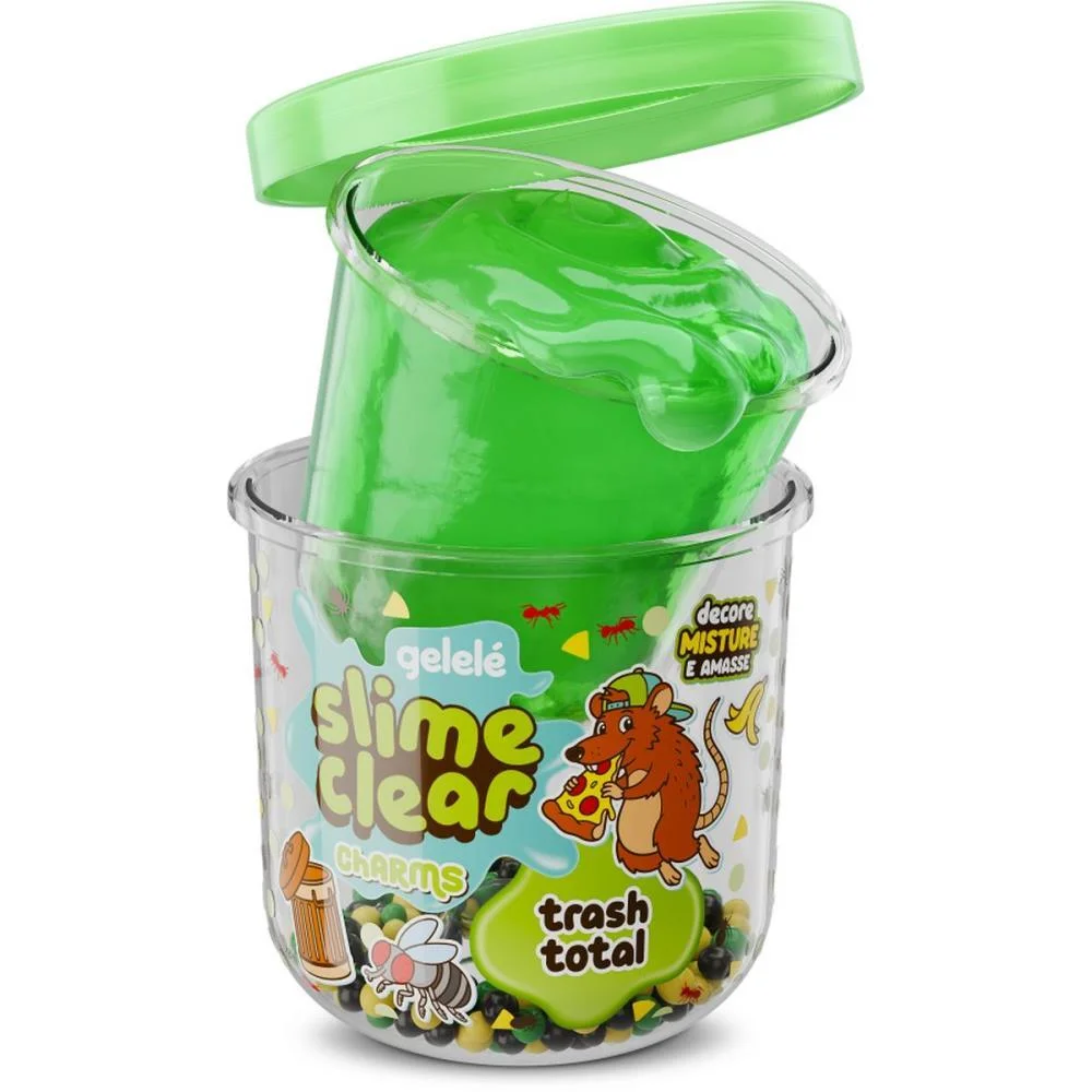 Slime Clear Charm Trash Total Doce Brinquedo C/ 12 Unidades - imagem 4