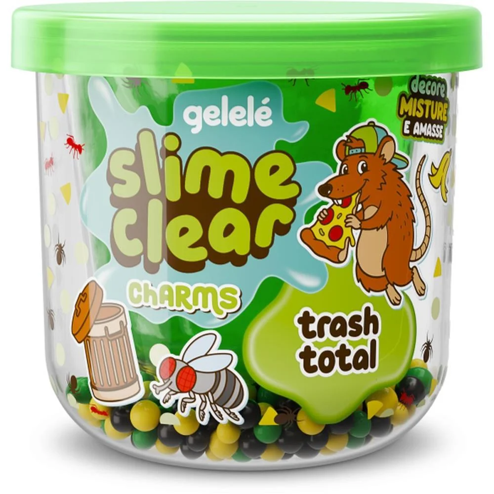 Slime Clear Charm Trash Total Doce Brinquedo C/ 12 Unidades - imagem 5