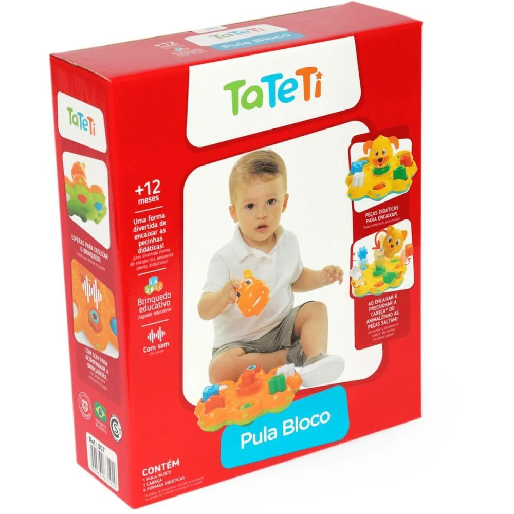 Brinquedo Educativo Pula Bloco C/Som Tateti - imagem 7