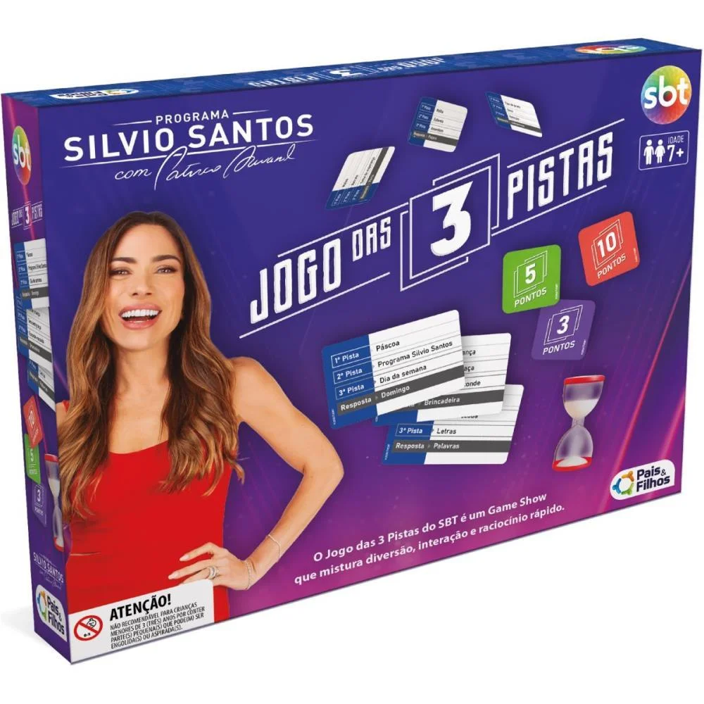 Jogo De Cartas Jogo Das 3 Pistas Pais E Filhos - imagem 2