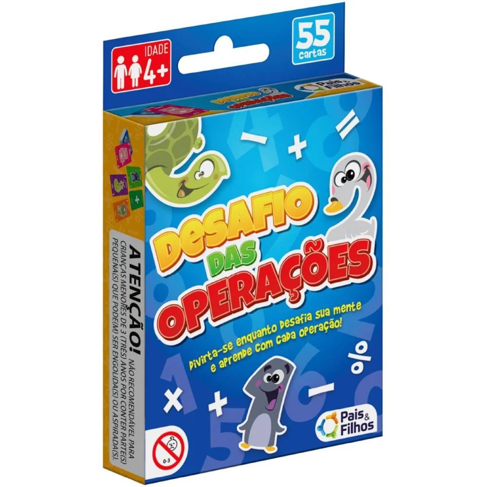 Jogo De Cartas Desafio Das Operacoes Pais E Filhos - imagem 4