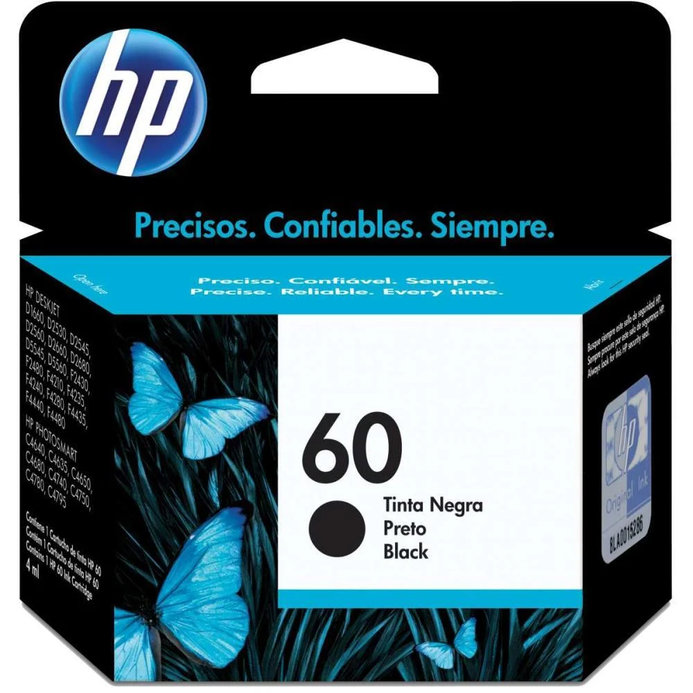 Cartucho Original Hp 60 Preto Inkjet Hp - imagem 3