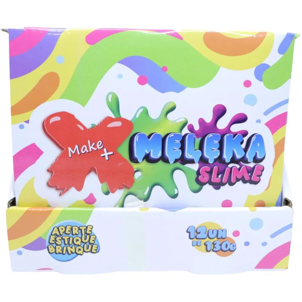 Slime Meleka Sortido 130G Make+ C/ 12 Unidades - imagem 4