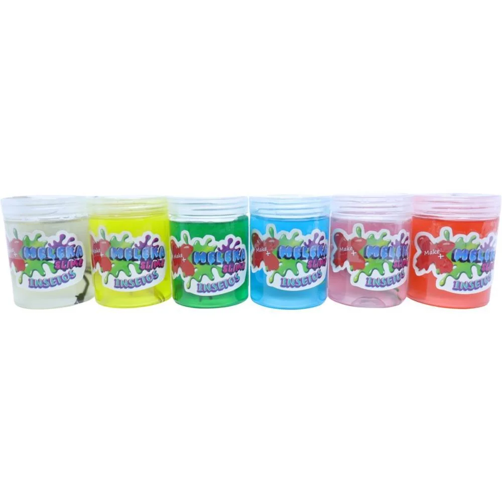 Slime Meleka Insetos Sortidos 130G Make+ C/ 12 Unidades - imagem 3