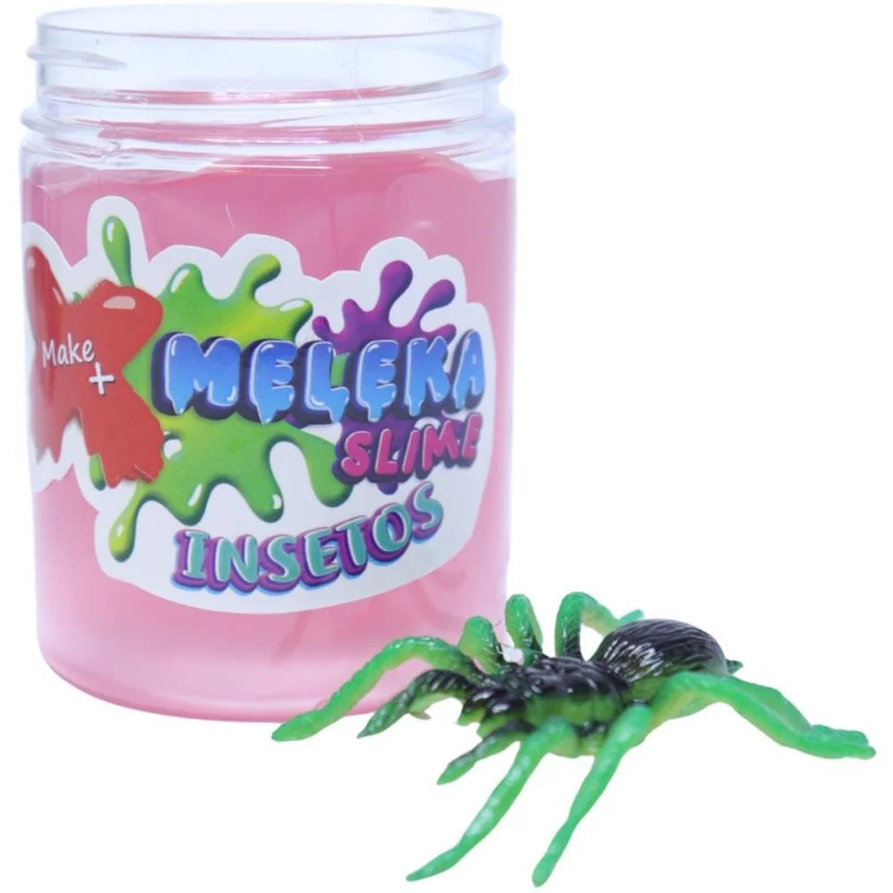 Slime Meleka Insetos Sortidos 130G Make+ C/ 12 Unidades - imagem 4