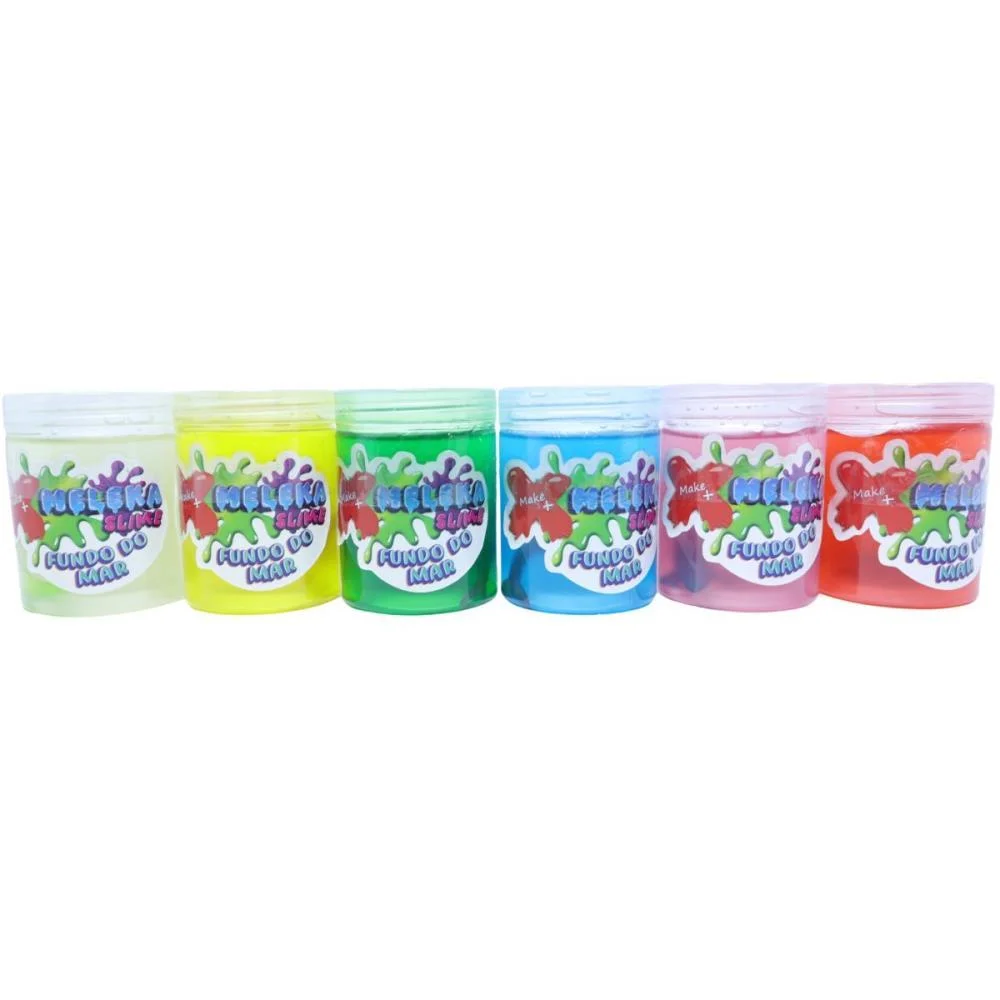Slime Meleka Fundo Do Mar 130G Make+ C/ 12 Unidades - imagem 3