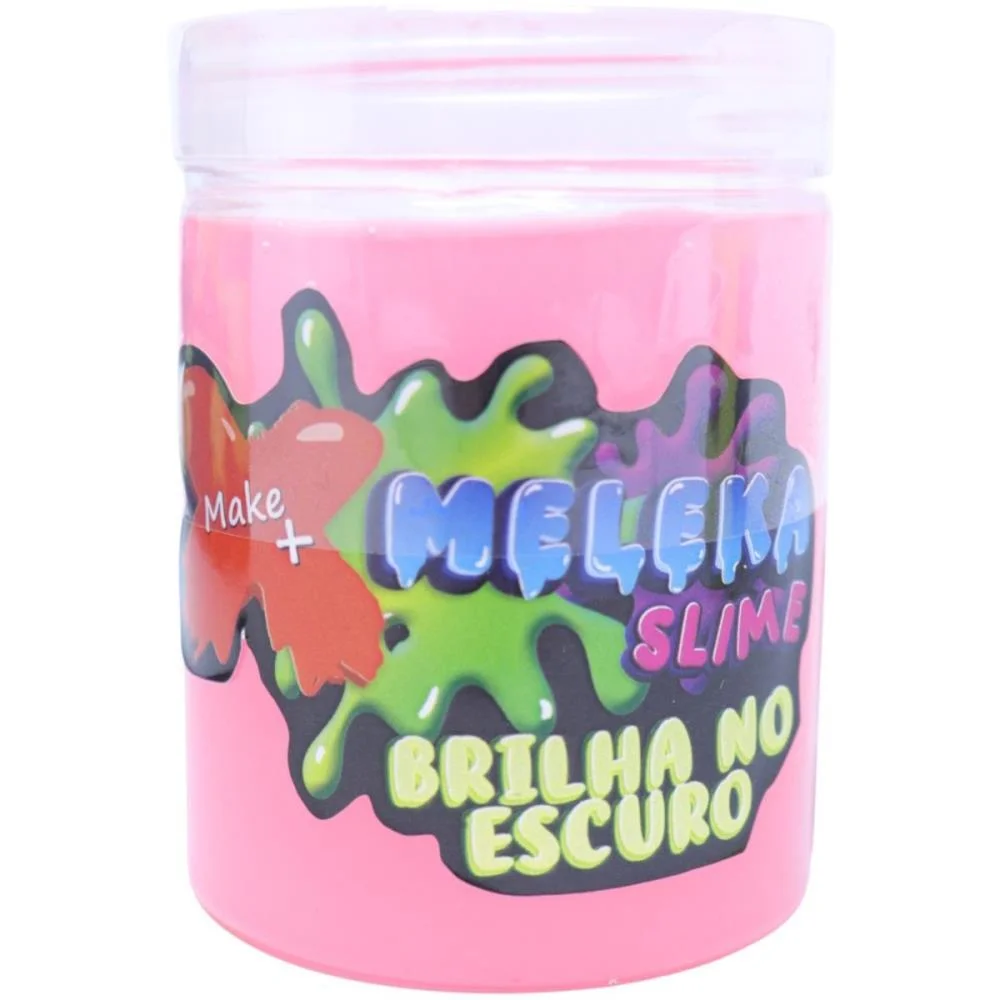 Slime Meleka Brilha No Escuro 130G Make+ C/ 12 Unidades - imagem 3