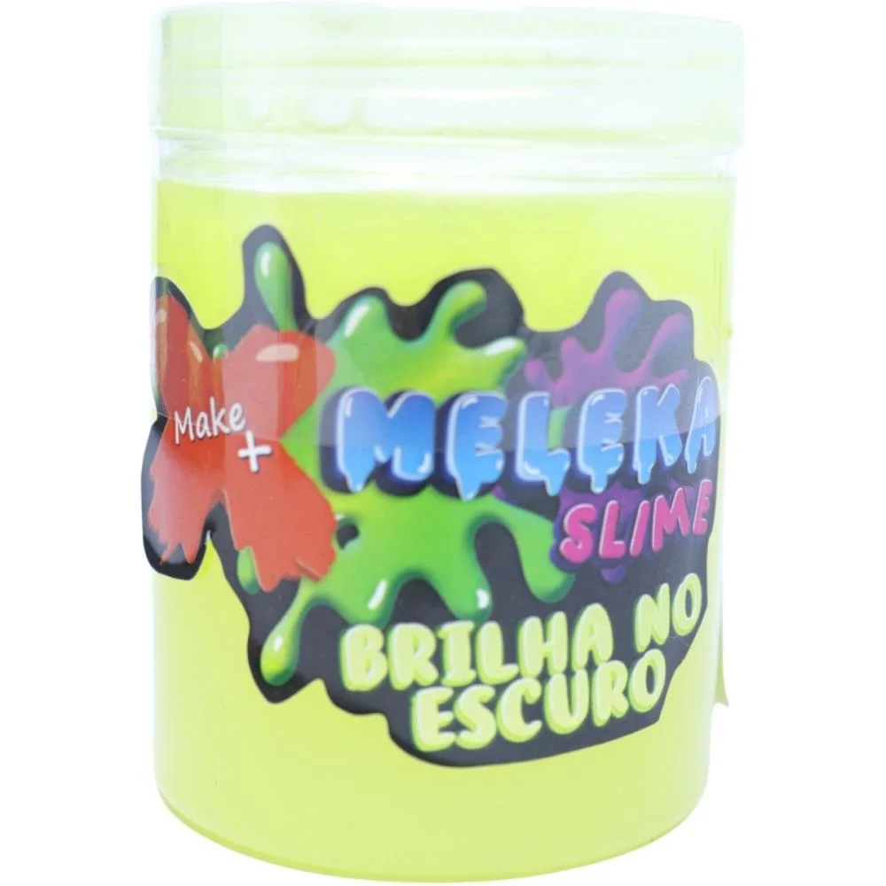 Slime Meleka Brilha No Escuro 130G Make+ C/ 12 Unidades - imagem 4