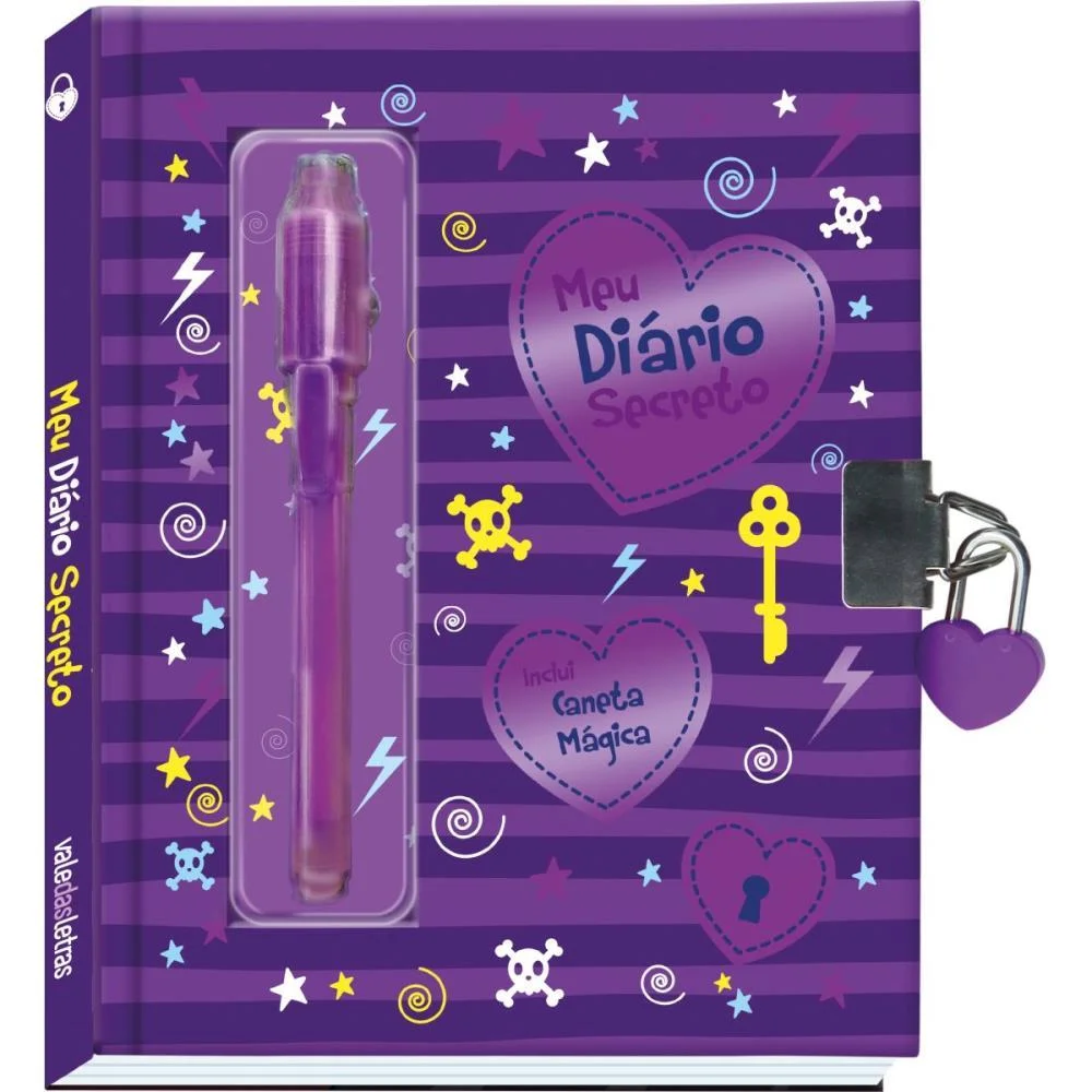 Diario Meu Diario Secreto Roxo Vale Das Letras - imagem 3