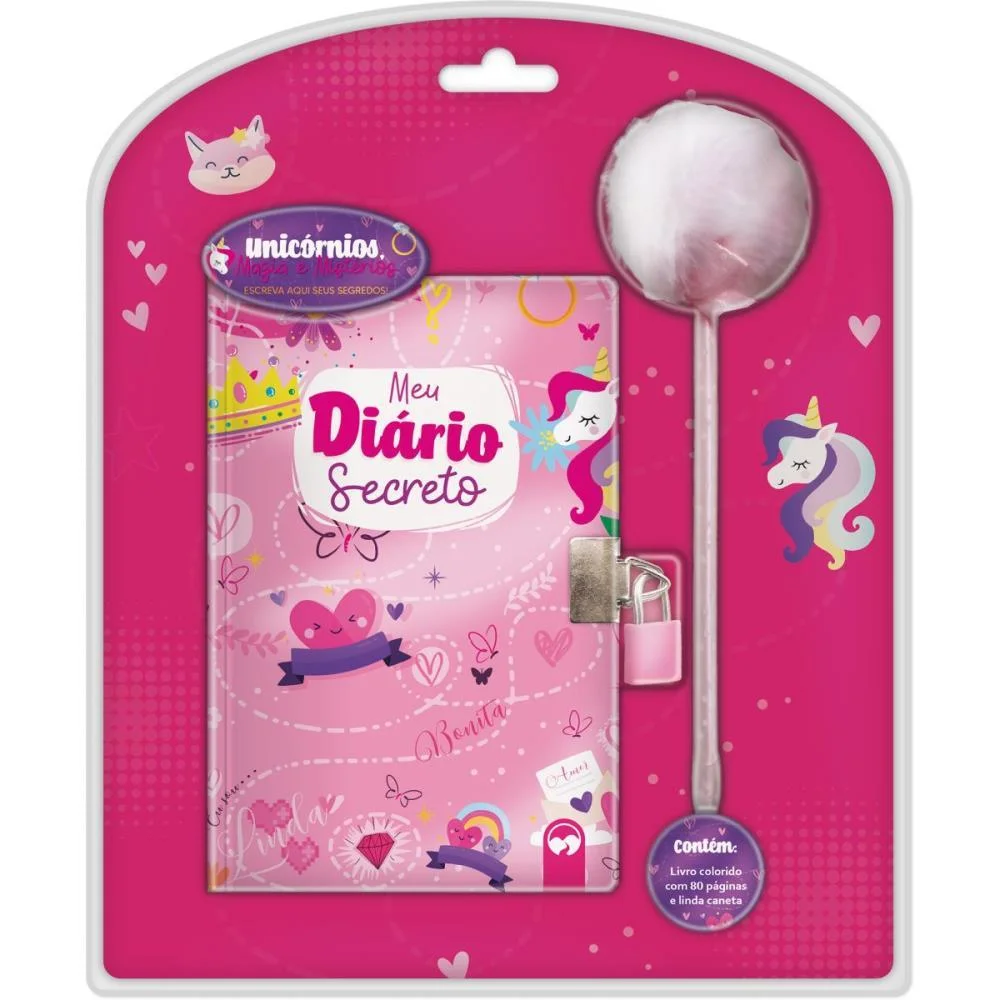 Diario Unicornio C/Pom Pom Vale Das Letras - imagem 3
