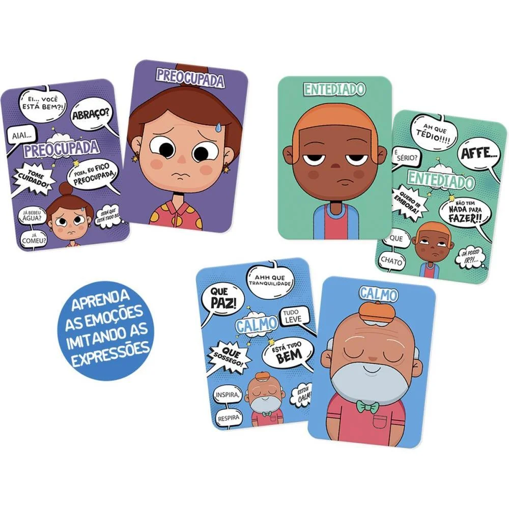 Jogo Educativo Cartas Geniais Caras E Caretas Toyster - imagem 4