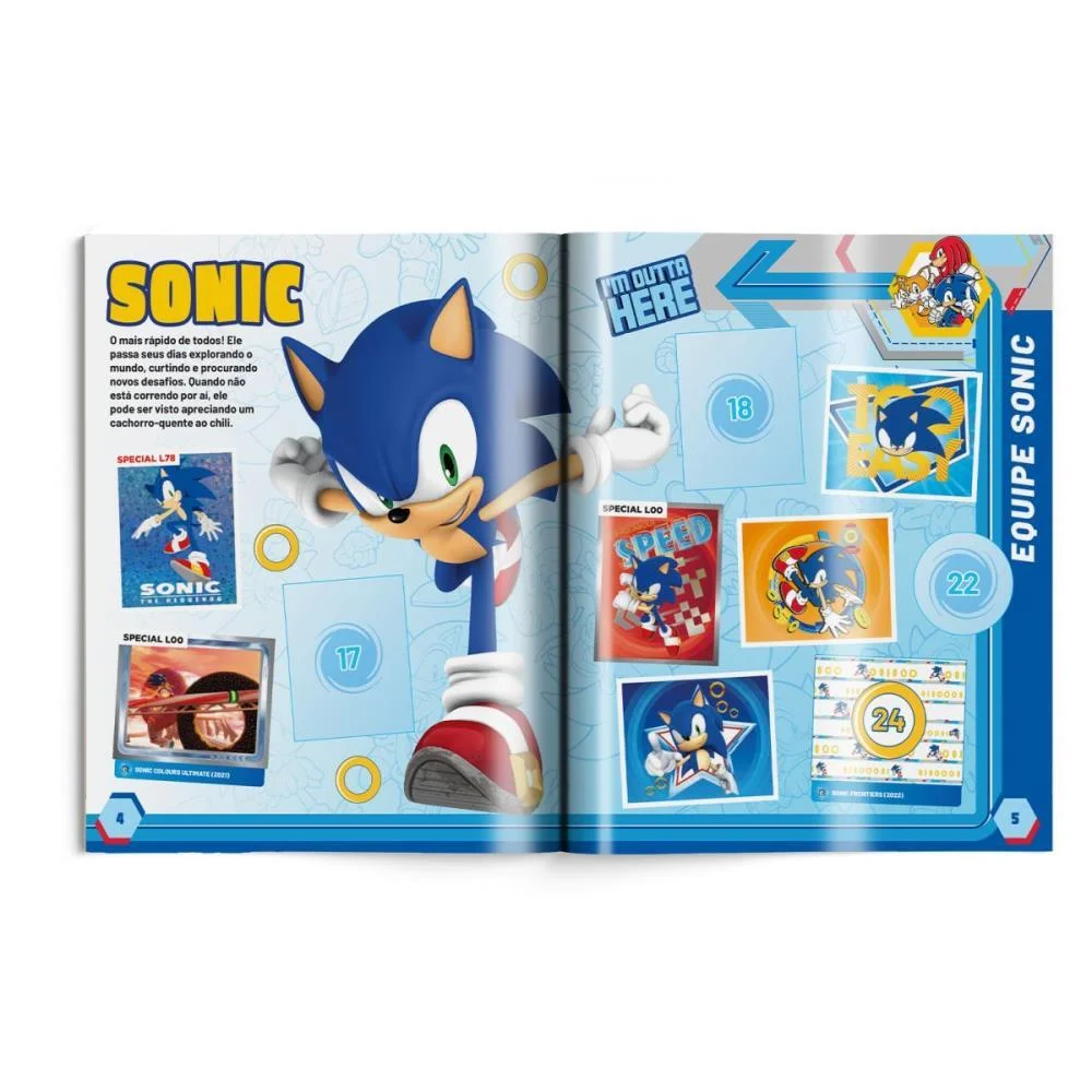 Album De Figurinhas Sonic The Hedgehog Brochura Panini - imagem 3