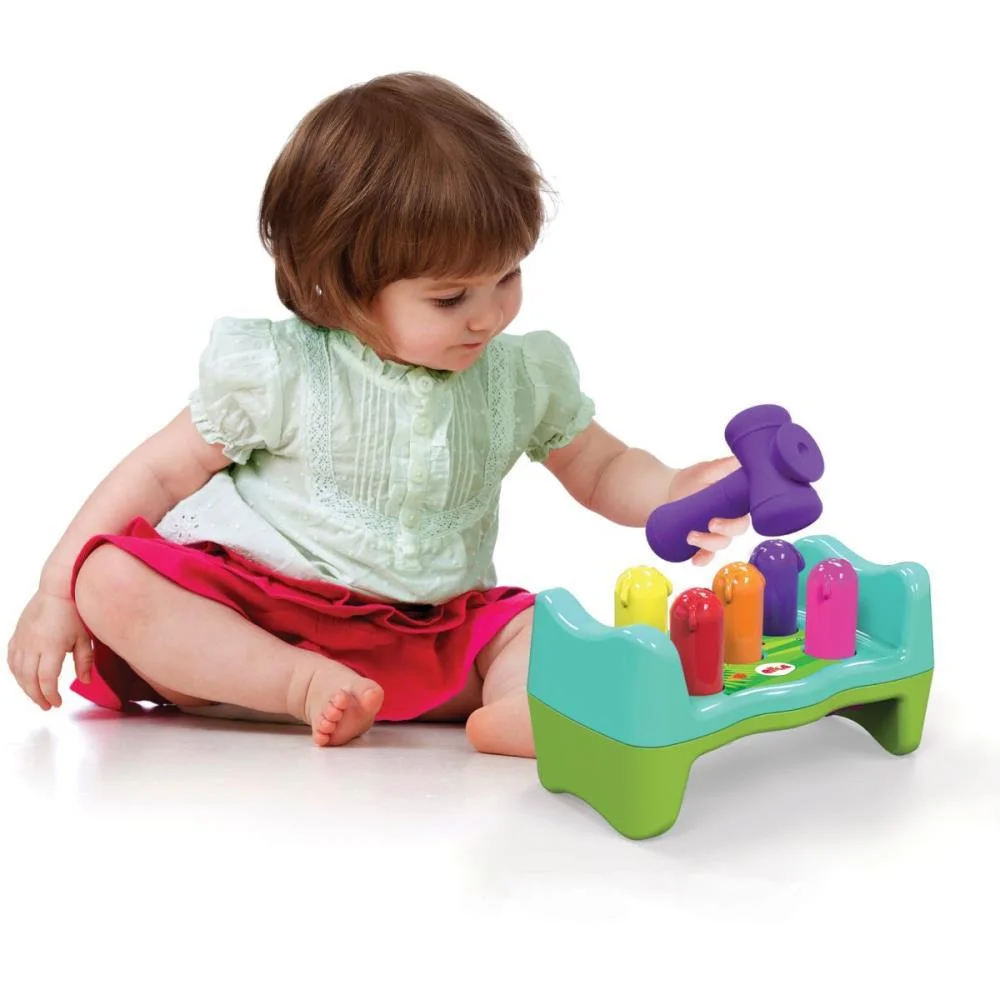 Brinquedo Para Bebe Bate Rebate Minhoquinhas Elka - imagem 3