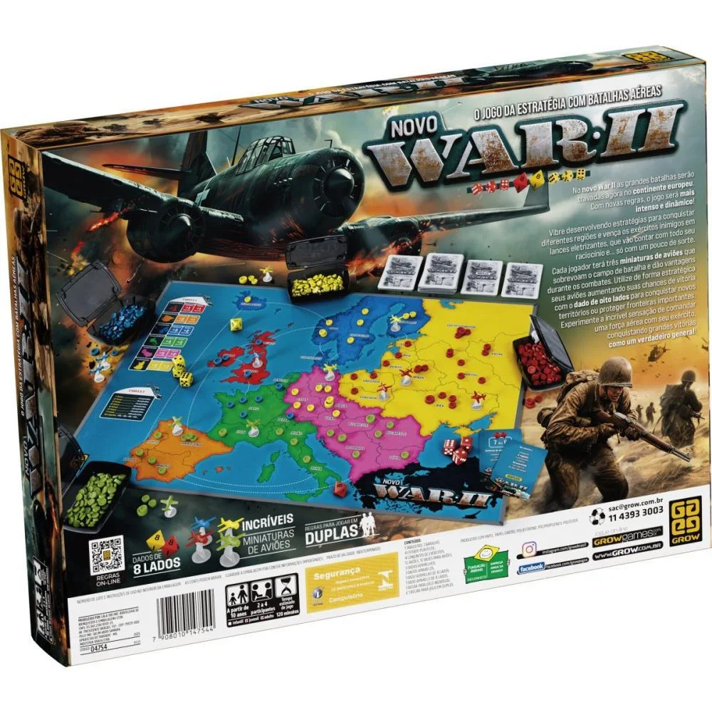 Jogo De Tabuleiro War Ii Grow - imagem 4