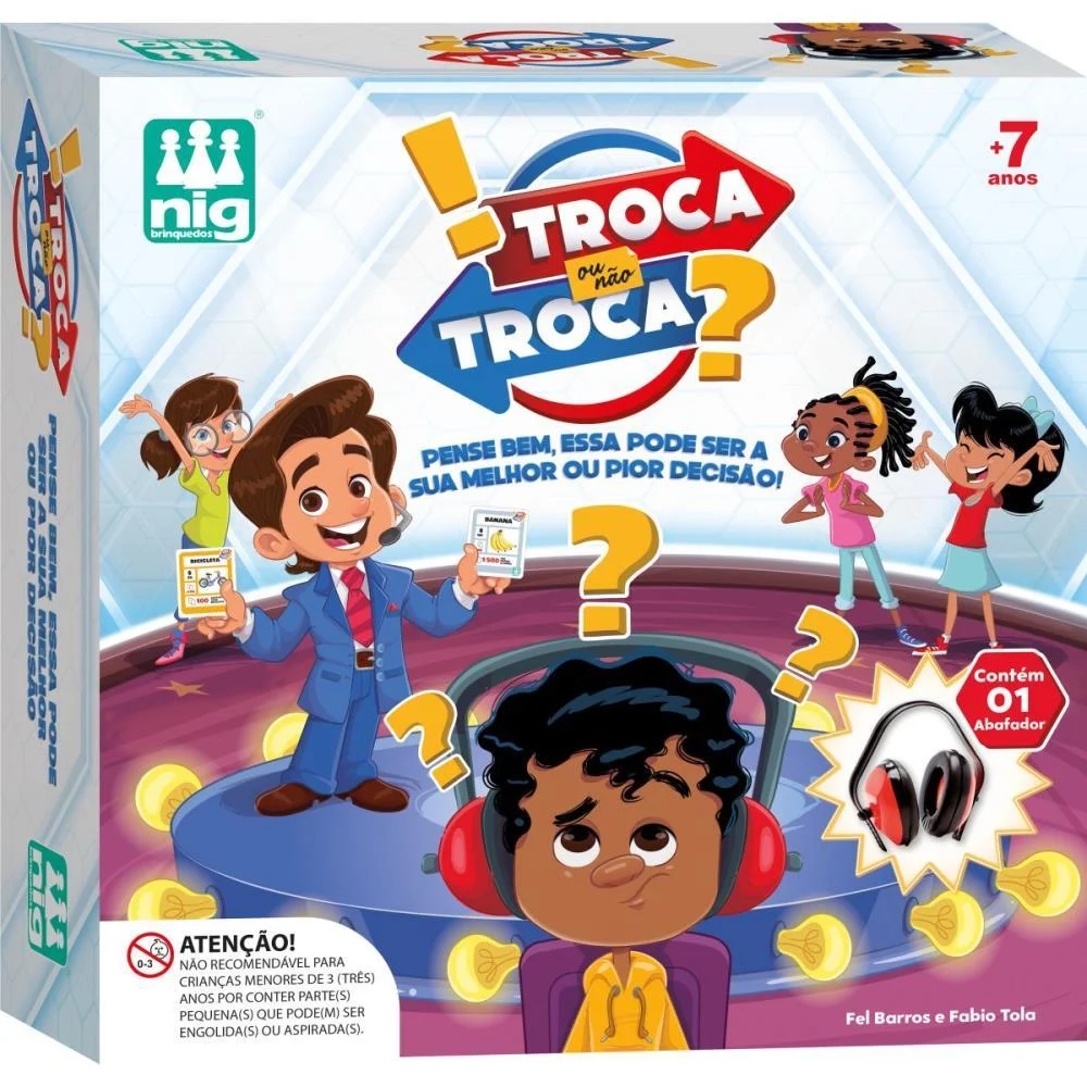 Jogo De Cartas Troca Ou Nao Troca Nig Brinquedos - imagem 3