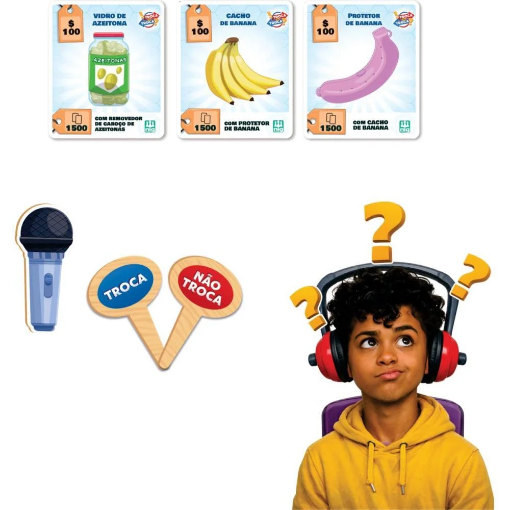 Jogo De Cartas Troca Ou Nao Troca Nig Brinquedos - imagem 5