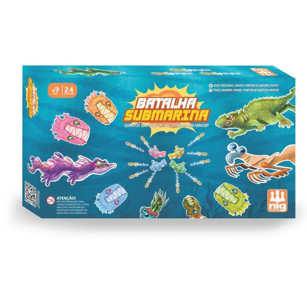 Jogo De Tabuleiro Batalha Submarina Nig Brinquedos - imagem 2