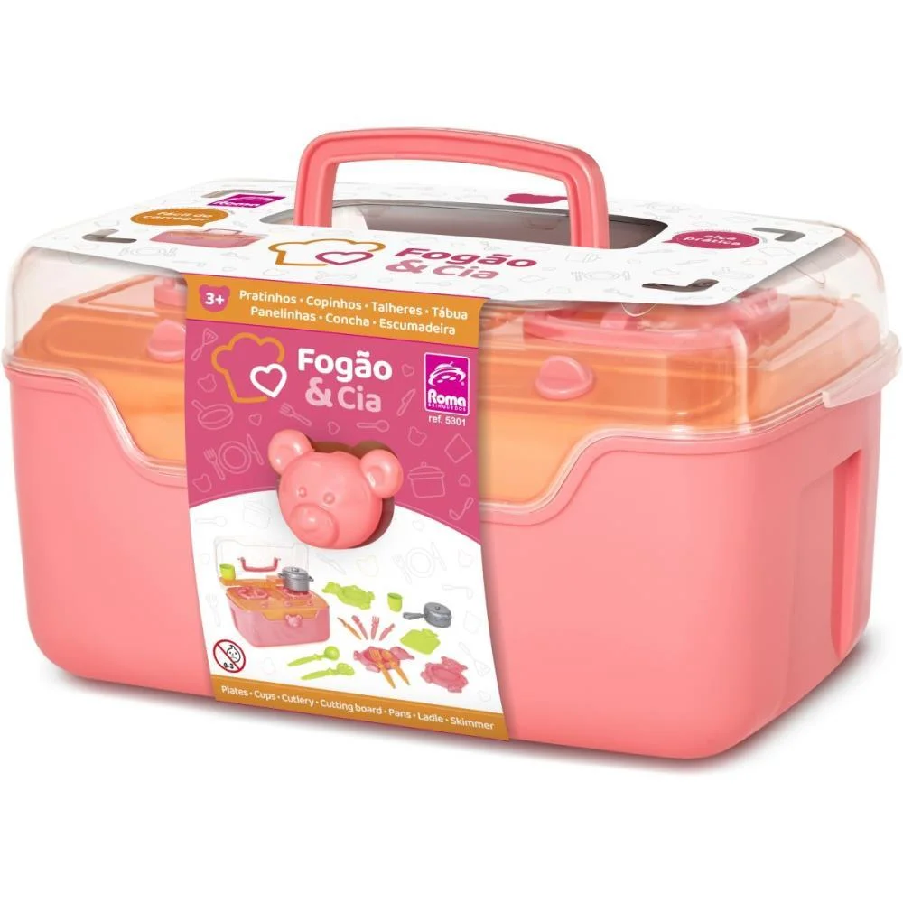 Brincando De Casinha Fogao Maleta C/Acessorios Roma - imagem 4