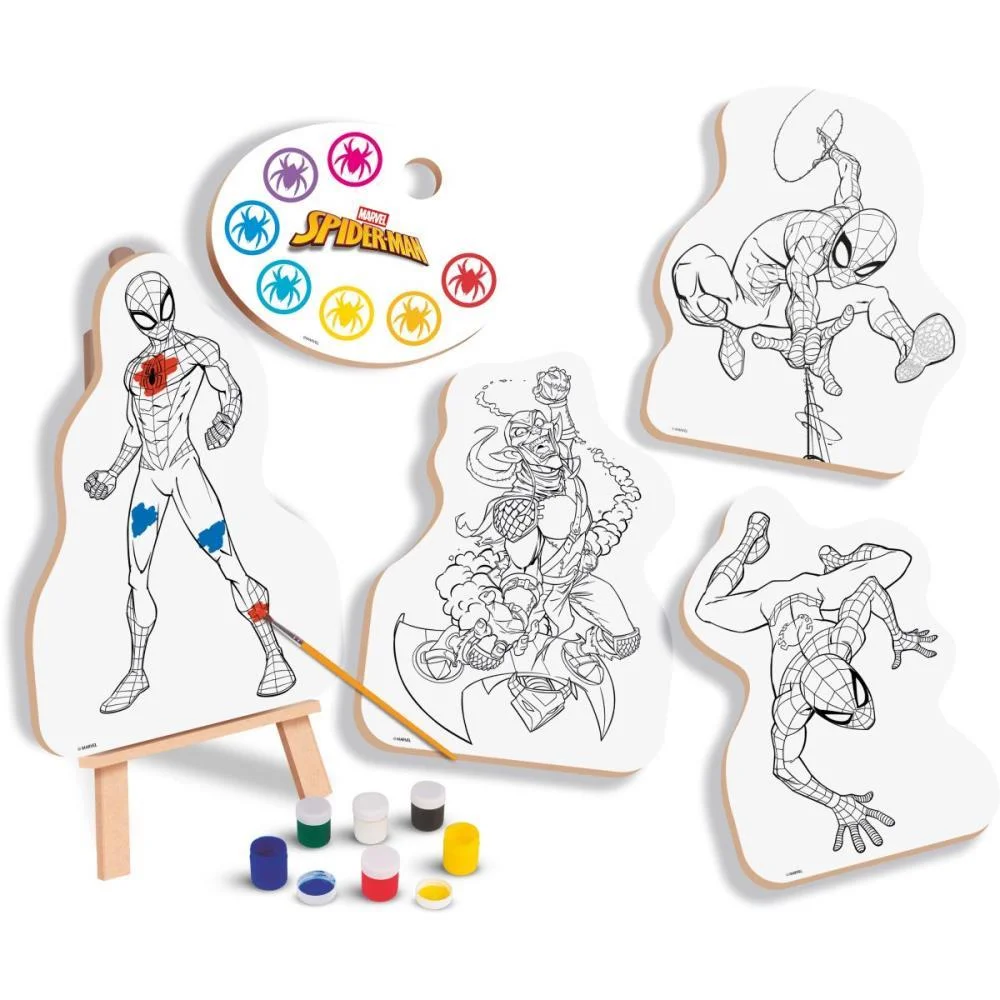 Brinquedo Para Colorir Spider-Man Kit Pintura Nig Brinquedos - imagem 4