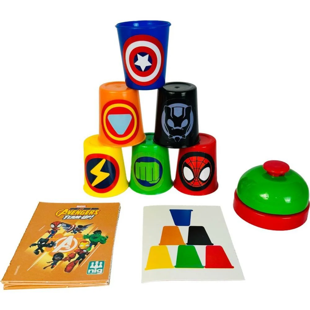 Jogo De Cartas Marvel Heroes Batalha Dos Copo Nig Brinquedos - imagem 4