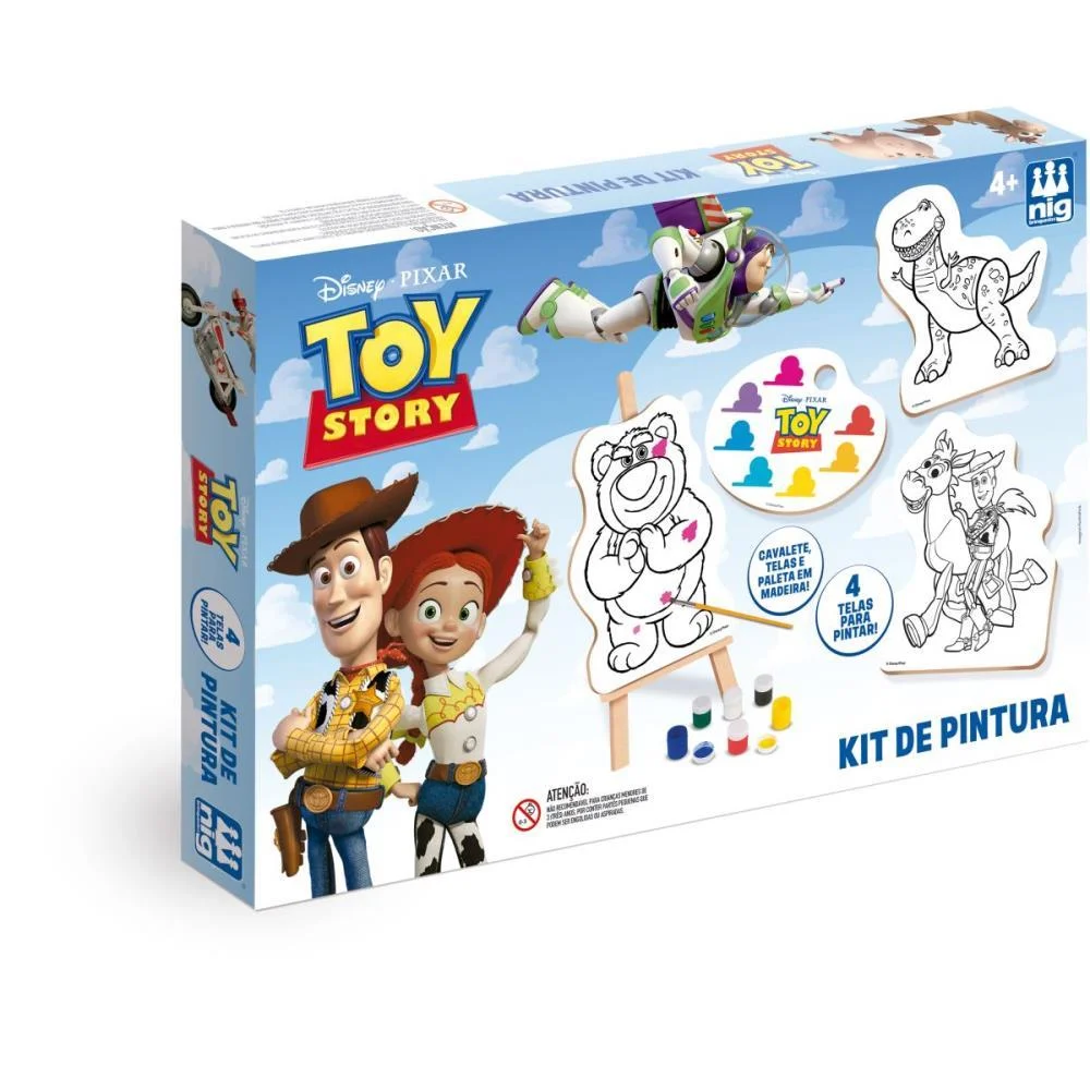 Brinquedo Para Colorir Toy Story Kit Pintura Nig Brinquedos - imagem 3