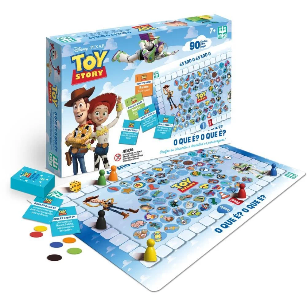Jogo De Tabuleiro Toy Story O Que E O Que E Nig Brinquedos - imagem 3