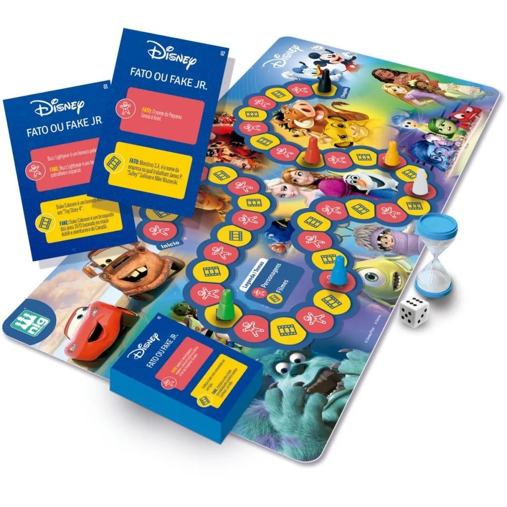 Jogo De Cartas Disney Fato Ou Fake Jr. Nig Brinquedos - imagem 5