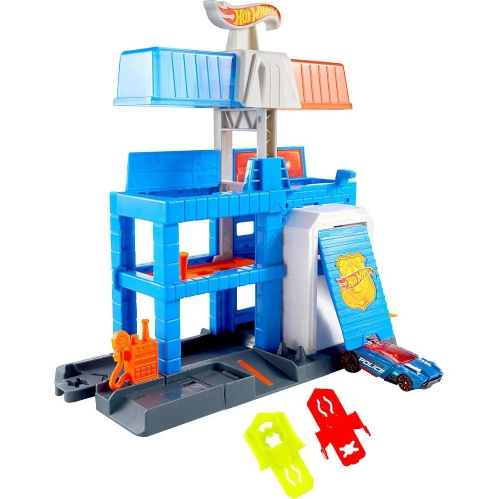 Hot Wheels Pista City Downtown Torre De Policia Mattel - imagem 3