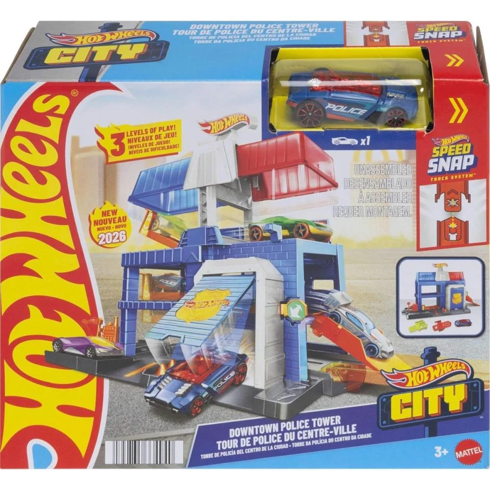 Hot Wheels Pista City Downtown Torre De Policia Mattel - imagem 5