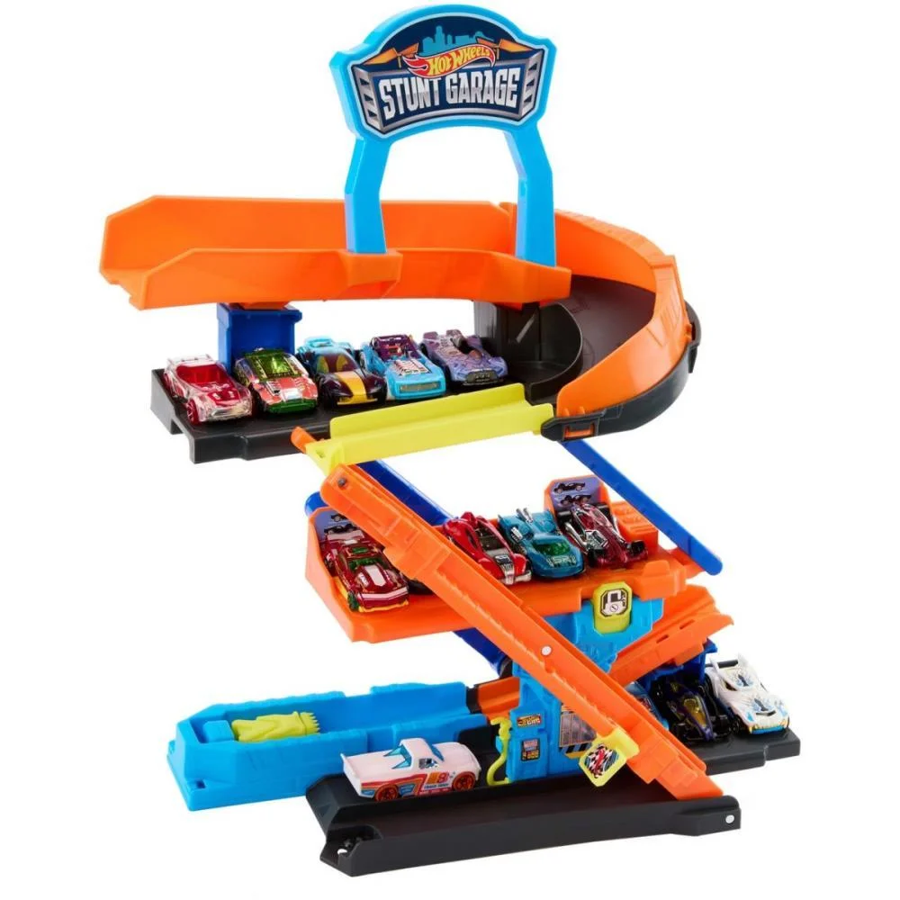 Hot Wheels Pista City Garagem De Acrobacias Mattel - imagem 3