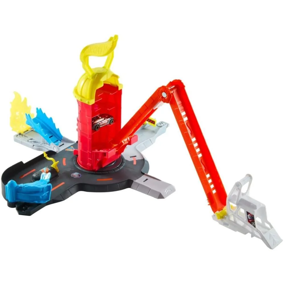 Hot Wheels Pista City Super Resgate Estaça.bombeiros Mattel - imagem 3
