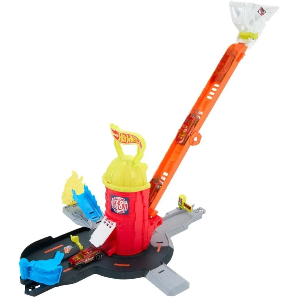 Hot Wheels Pista City Super Resgate Estaça.bombeiros Mattel - imagem 5