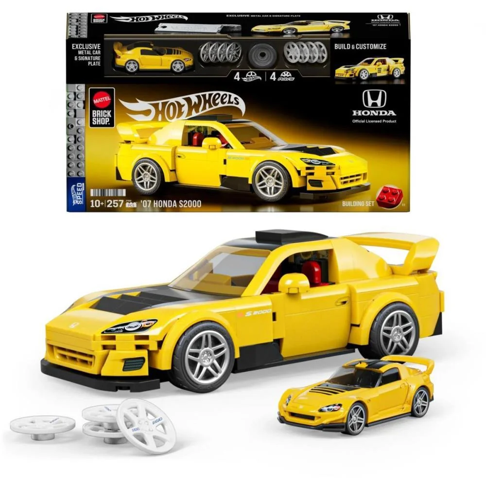 Hot Wheels Brick Shop Speed 07 Honda S2000 1:32 257P Mattel - imagem 2