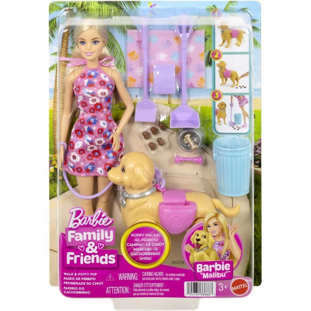 Barbie Family Malibu Passeio C/Cachorrinha Mattel - imagem 5