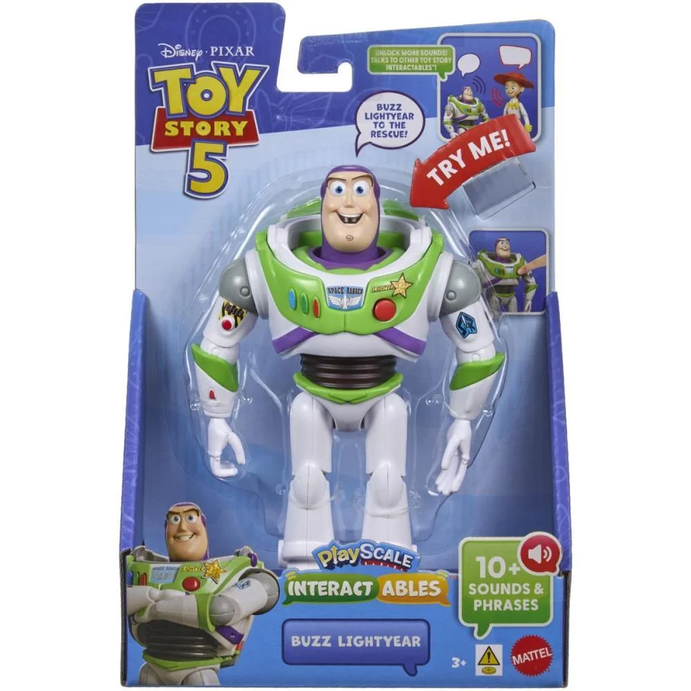 Boneco E Personagem Toy Story Buzz C/Som 17,7Cm Mattel - imagem 5