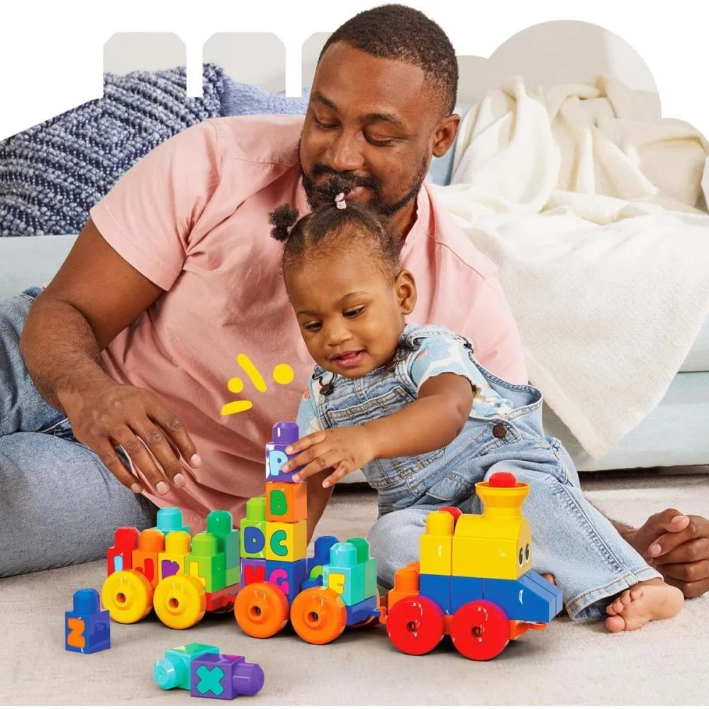 Mega Bloks Trem Aprendiz. Musical Abc 50P Mattel - imagem 6
