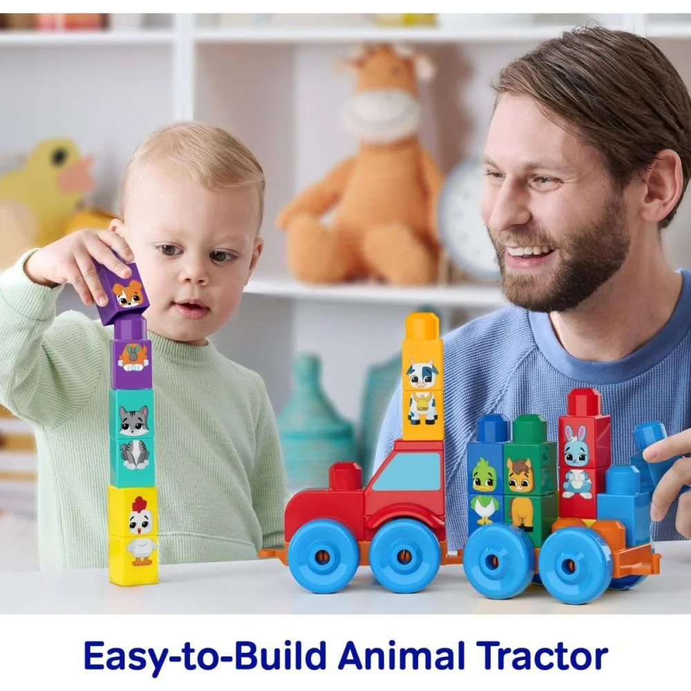 Mega Bloks Trator De Animais 30Pcs Mattel - imagem 4