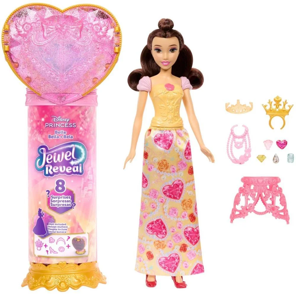 Boneca Disney Princesa Reveal Bela Mattel - imagem 3