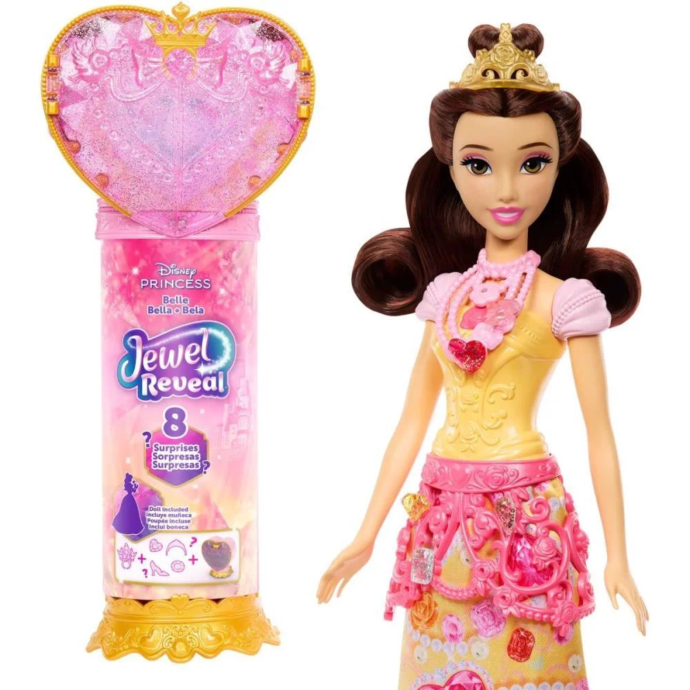 Boneca Disney Princesa Reveal Bela Mattel - imagem 4