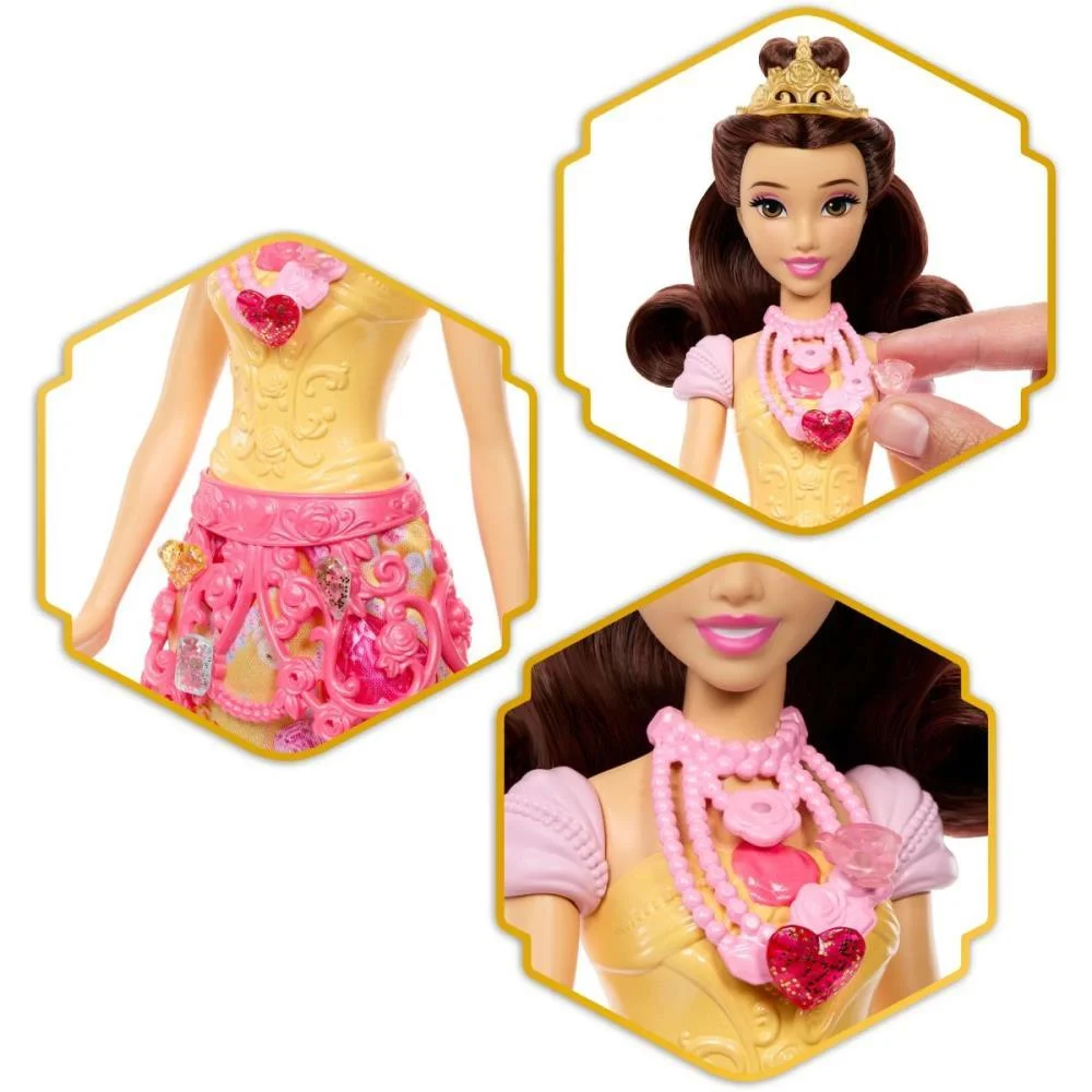 Boneca Disney Princesa Reveal Bela Mattel - imagem 5