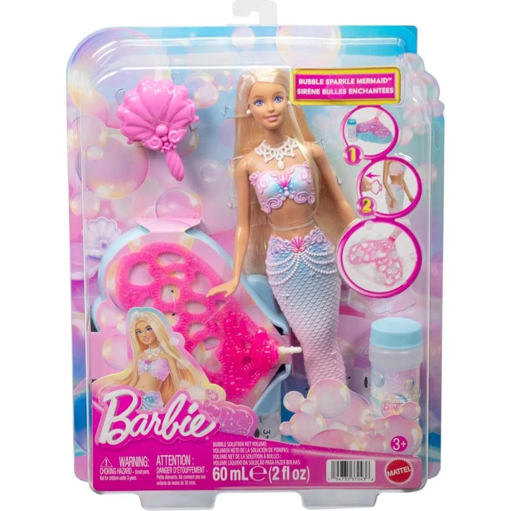Barbie Fantasy Sereia Fantastica Com Bolhas Mattel - imagem 8