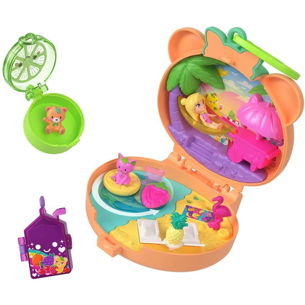 Polly Pocket Micro Conj. Ursinho De Pelucia Mattel - imagem 3
